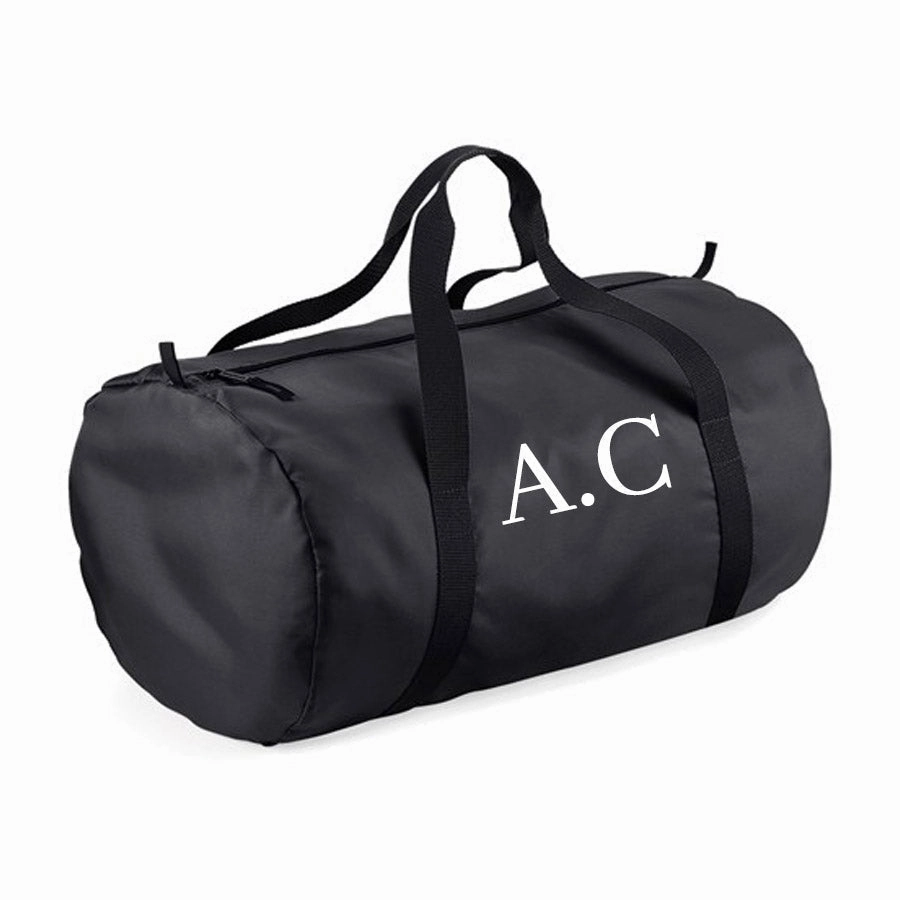 Personalised Initial Packaway Barrel Bag Holiday Collection - holiday outfits clearance
