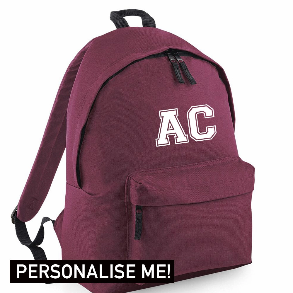 Personalised Initial Varsity Junior Backpack (MRK X)