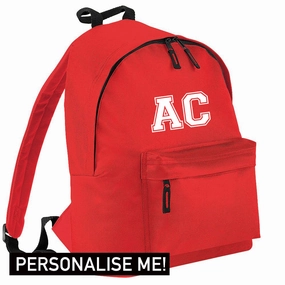Personalised Initial Varsity Junior Backpack (MRK X) Holiday Collection - holiday outfits clearance