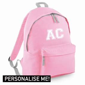 Personalised Initial Varsity Junior Backpack (MRK X) Holiday Collection - holiday outfits clearance