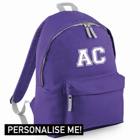 Personalised Initial Varsity Junior Backpack (MRK X) Holiday Collection - holiday outfits clearance