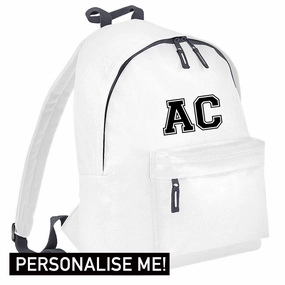 Personalised Initial Varsity Junior Backpack (MRK X) Holiday Collection - holiday outfits clearance