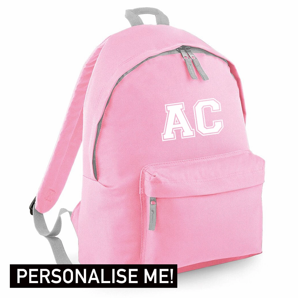 Personalised Initial Varsity Junior Backpack (MRK X) Holiday Collection - holiday outfits clearance
