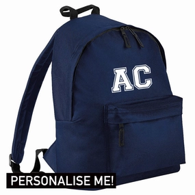 Personalised Initial Varsity Junior Backpack (MRK X) Holiday Collection - holiday outfits clearance