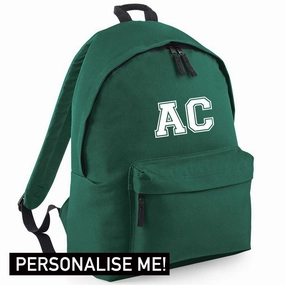 Personalised Initial Varsity Junior Backpack (MRK X) Holiday Collection - holiday outfits clearance