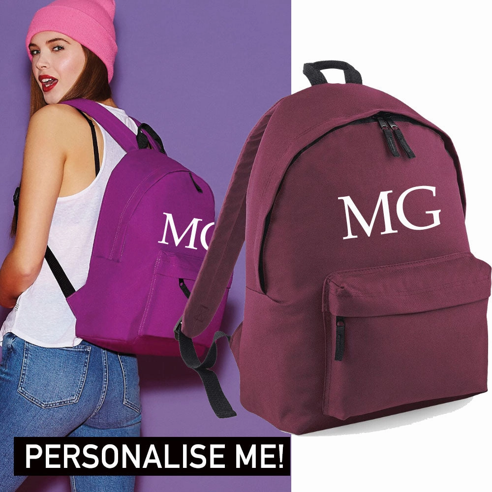 Personalised Initial Varsity Regular Backpack (MRK X)