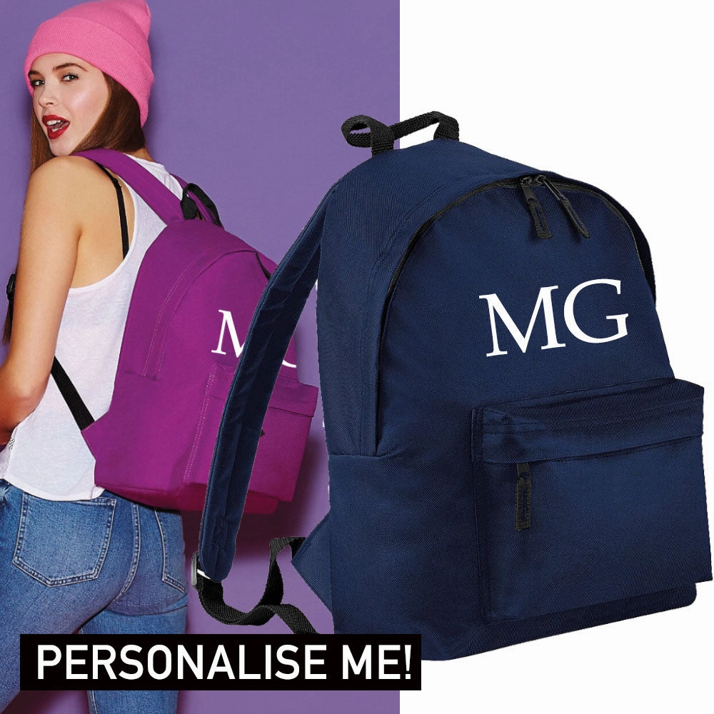 Personalised Initial Varsity Regular Backpack (MRK X)