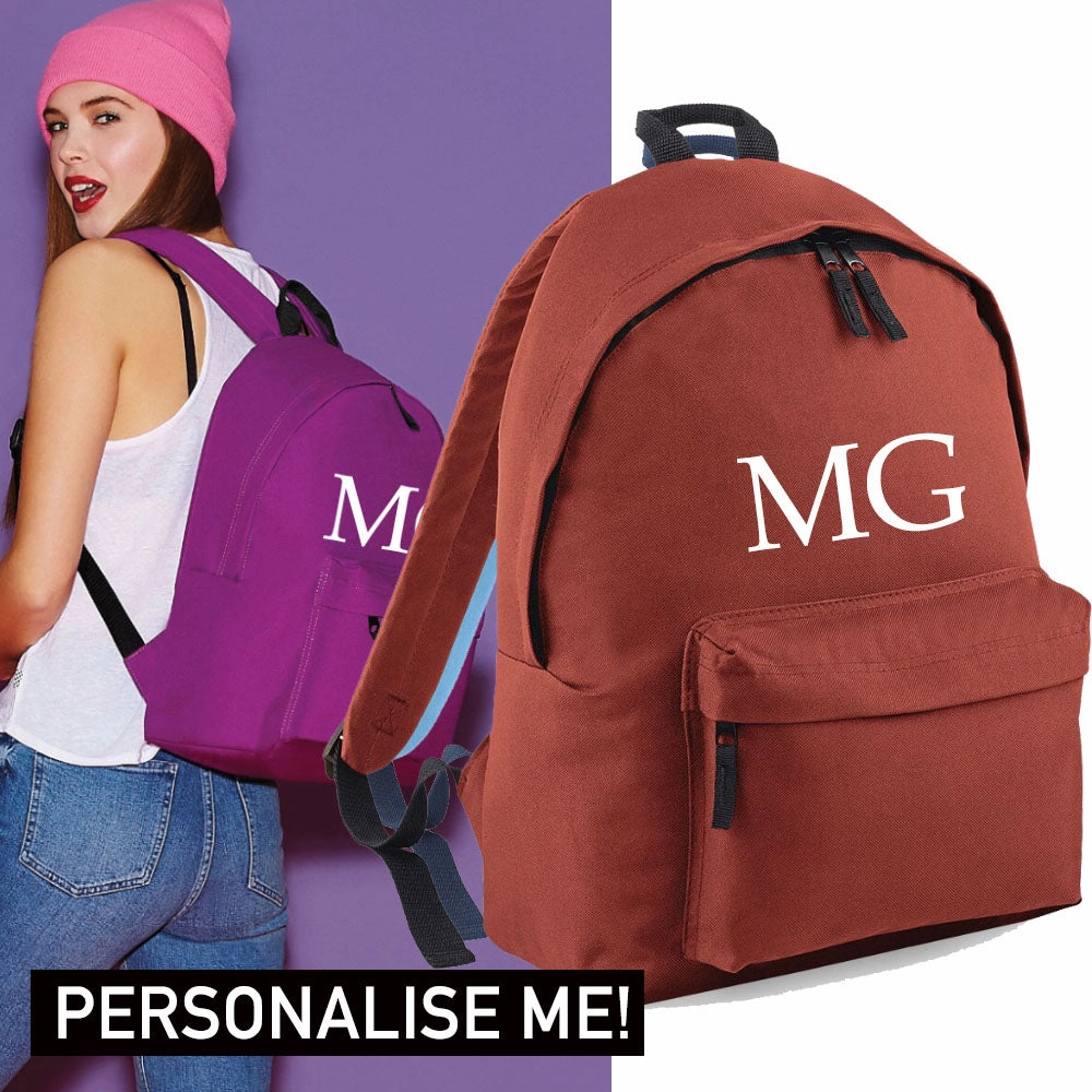 Personalised Initial Varsity Regular Backpack (MRK X)