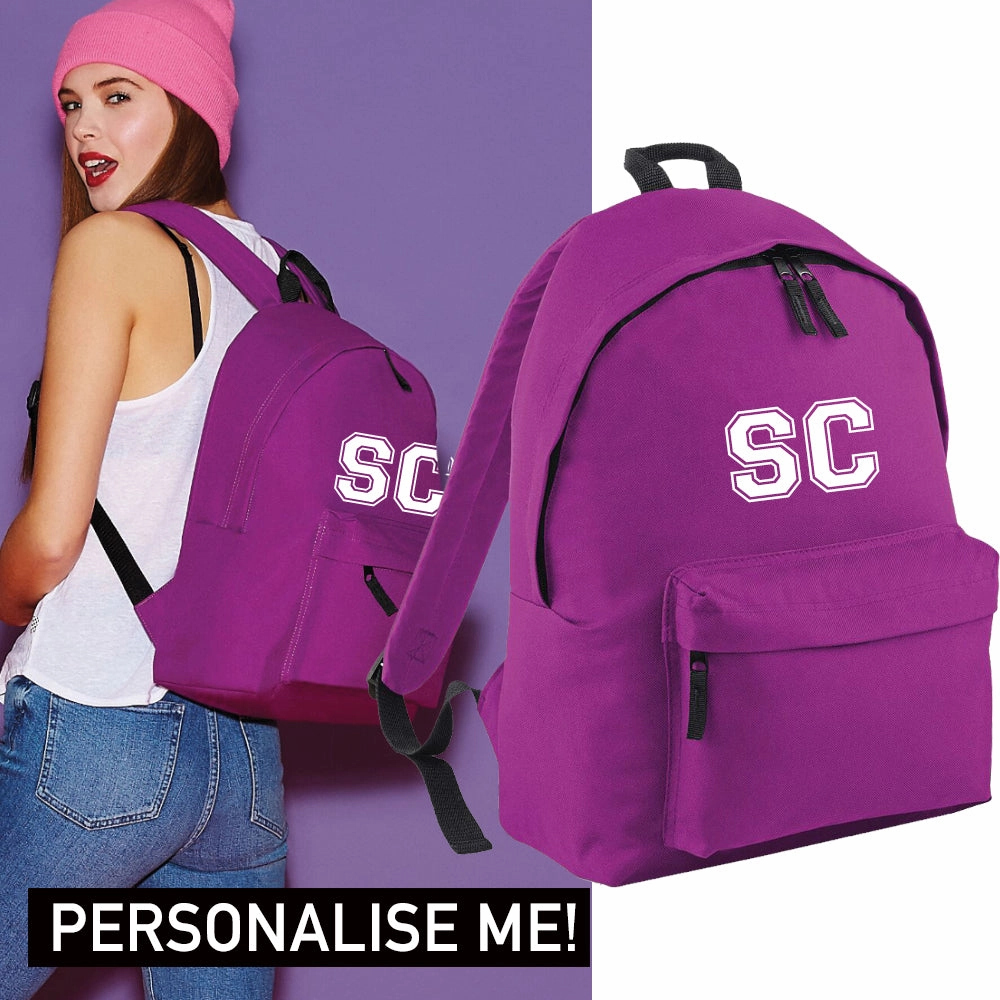 Personalised Initial Varsity Regular Backpack (MRK X)