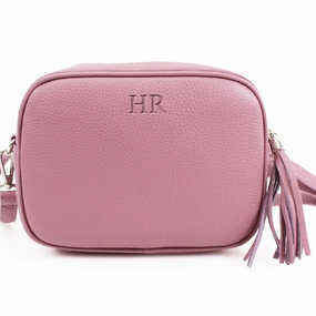 Personalised Leather Tonal Embossed Crossbody Bag Holiday Collection - holiday outfits clearance