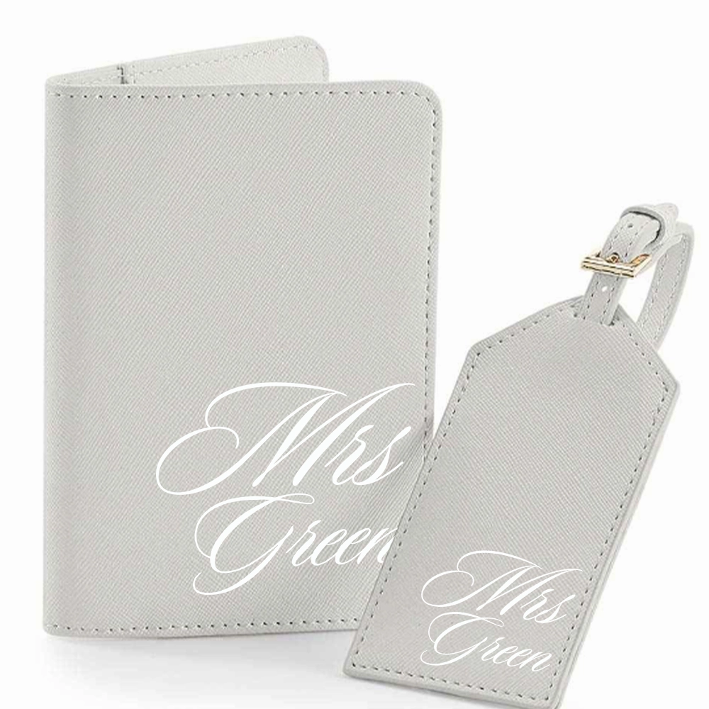 Personalised Mrs Boutique Travel Set