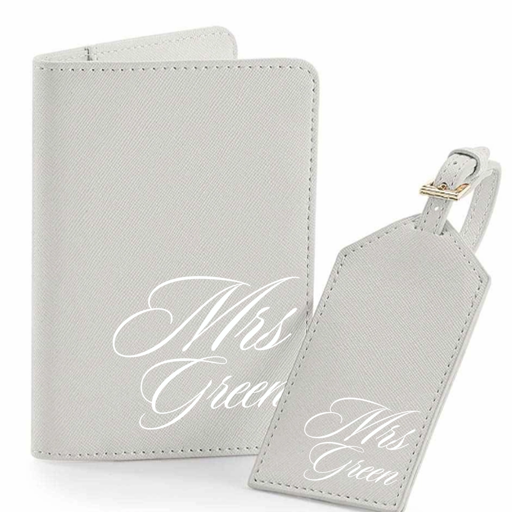 Personalised Mrs Boutique Travel Set