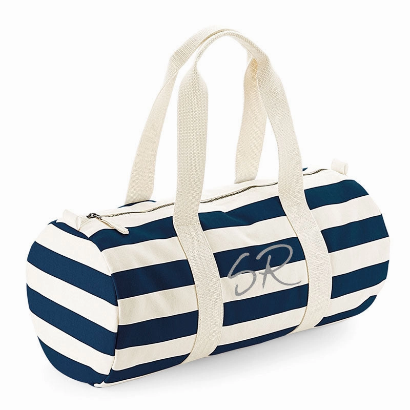 Personalised Nautical Barrel Bag