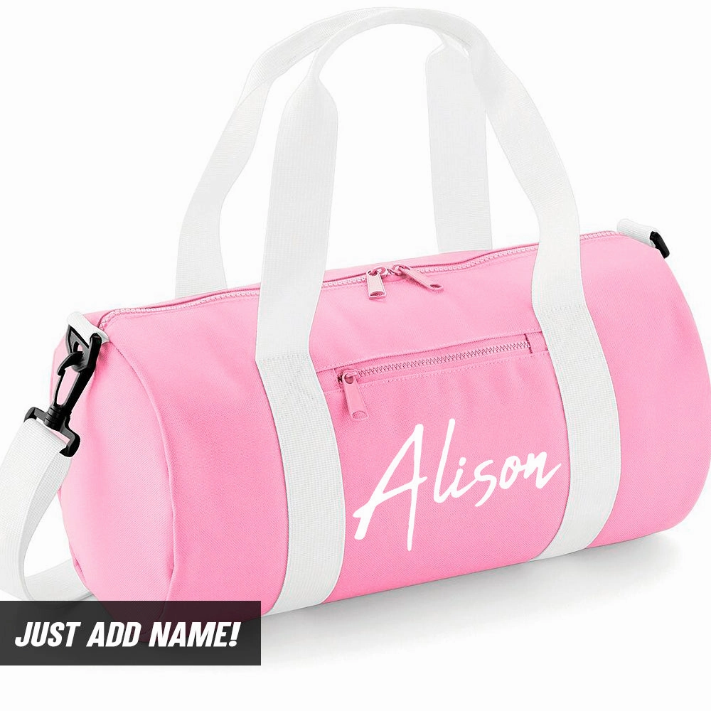 Personalised Script Name Mini Barrel Bag (MRK X)