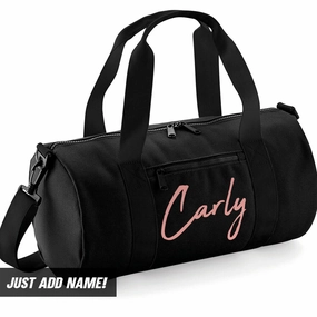 Personalised Script Name Mini Barrel Bag (MRK X) Holiday Collection - holiday outfits clearance