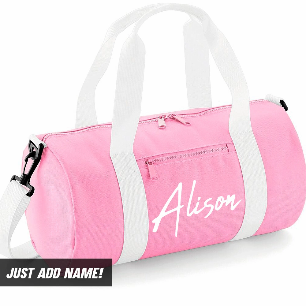Personalised Script Name Mini Barrel Bag (MRK X) Holiday Collection - holiday outfits clearance