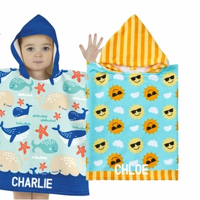 Personalised UV Protect Hooded Beach Changing Robe Holiday Collection - holiday outfits clearance