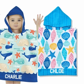 Personalised UV Protect Hooded Beach Changing Robe Holiday Collection - holiday outfits clearance
