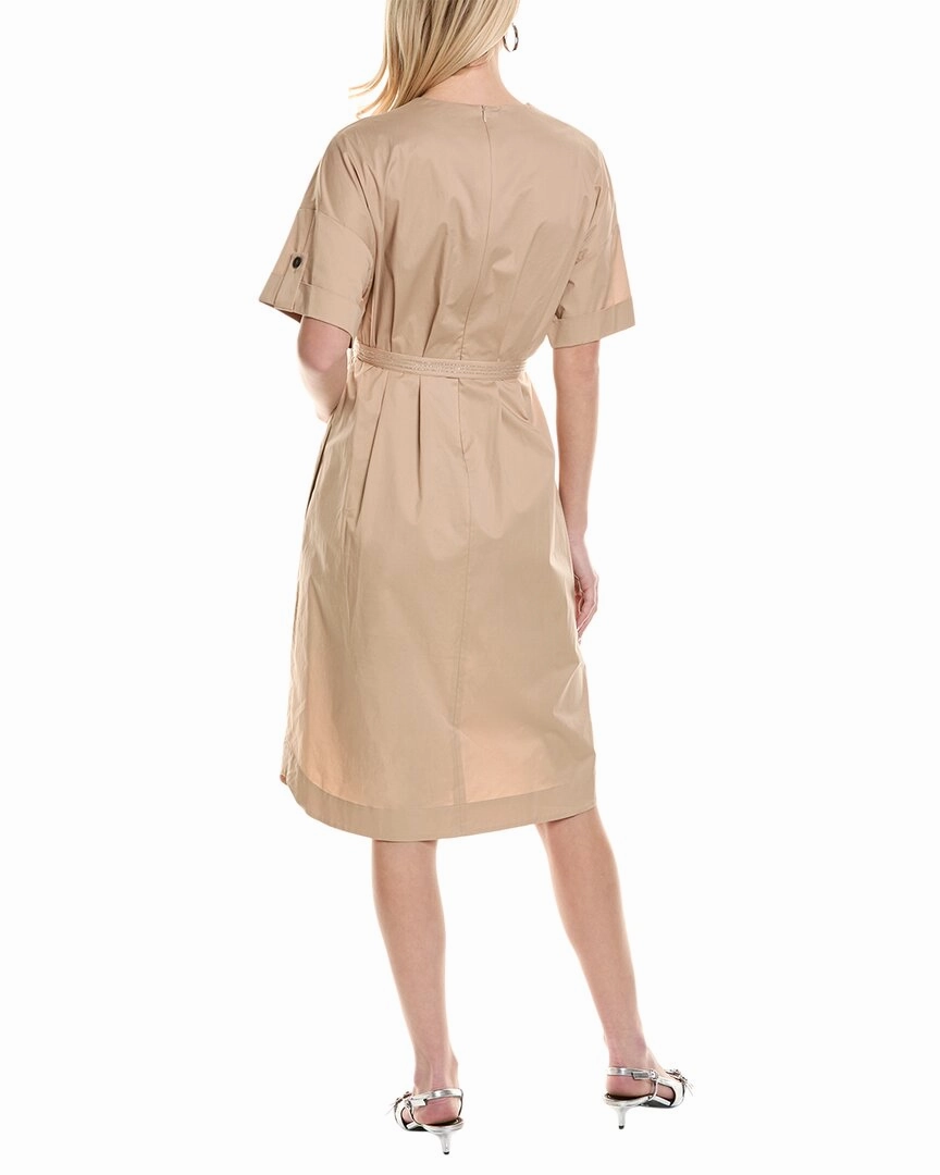 Peserico womens  Midi Dress, 46, Beige
