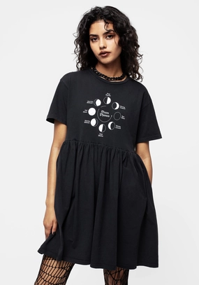 Phase Graphic Print Mini Skater Dress Dresses Womens - women's dresses clearance