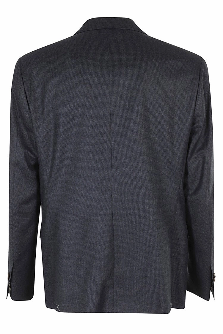 Pied De Poule Wool Suit With Tailored Fit