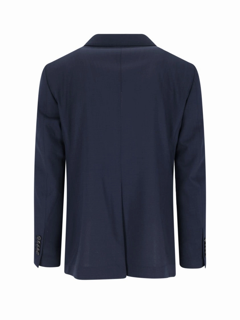 Pino Lerario" Double-Breasted Suit - Navy