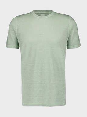Pistache Soft Fade Linen Short Sleeve T-Shirt Tops Mens - flannel shirts
