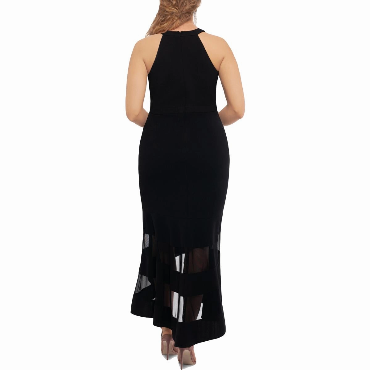 Plus Womens Hi Low Long Maxi Dress
