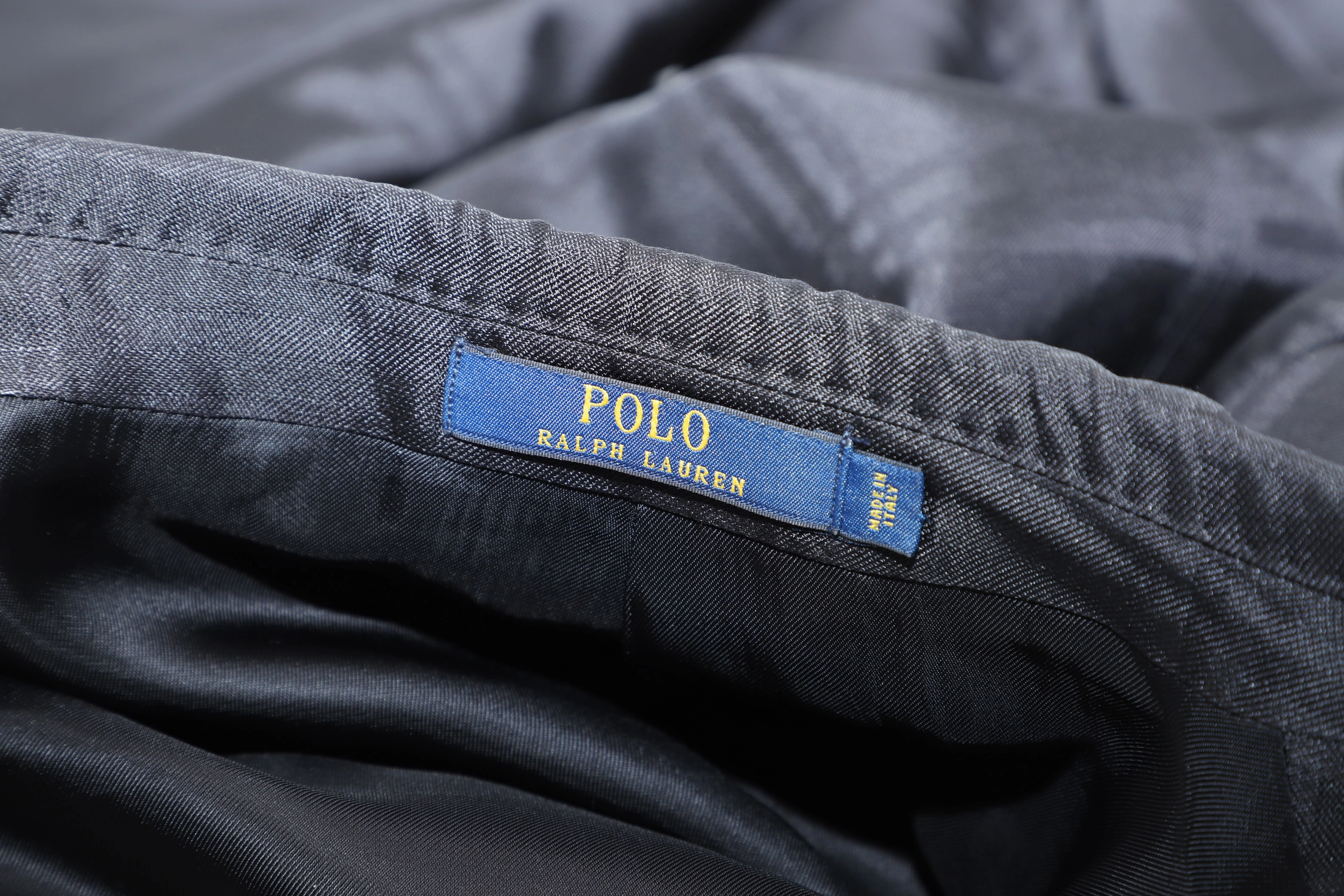 Polo Ralph Lauren Check Dinner Jacket in Black Silk