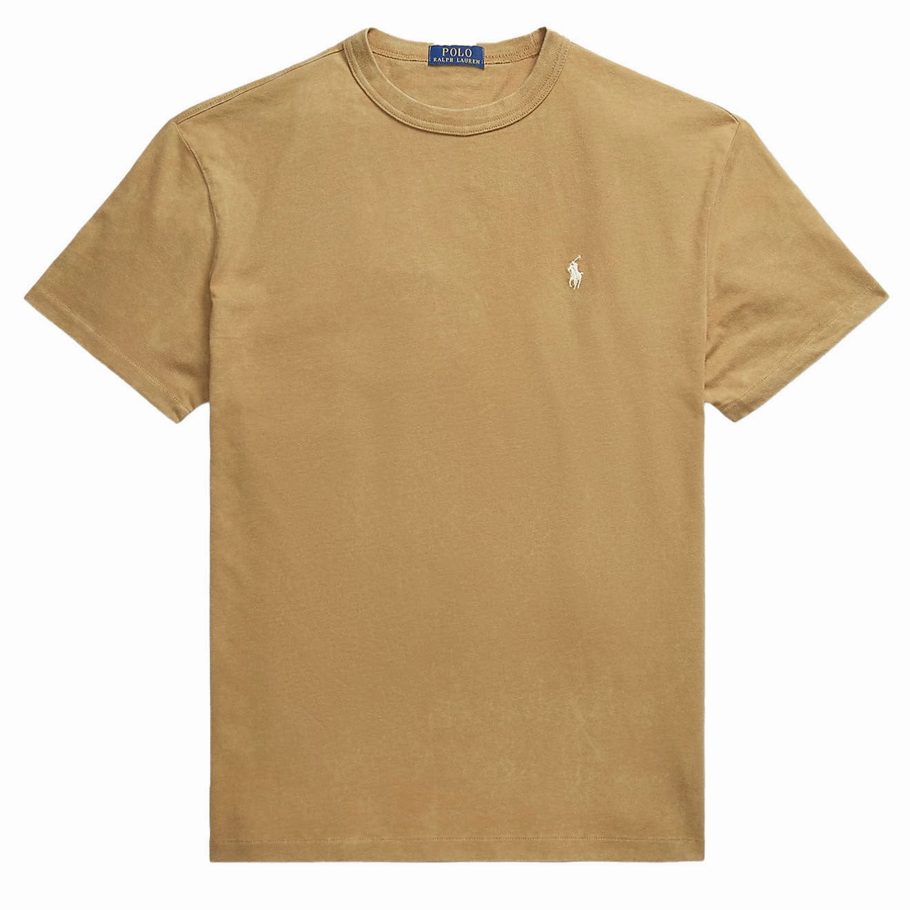 Polo Ralph Lauren Classic Fit Jersey Crewneck T-Shirt Light Rustic Tan henley shirts online