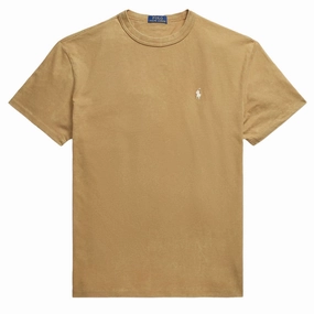Polo Ralph Lauren Classic Fit Jersey Crewneck T-Shirt Light Rustic Tan henley shirts online