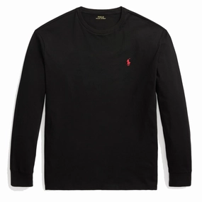 Polo Ralph Lauren Classic Fit Jersey LS T-Shirt Polo Black henley shirts online