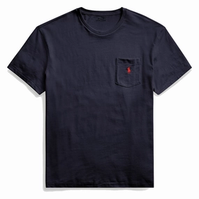 Polo Ralph Lauren Classic Fit Jersey Pocket T-Shirt Ink henley shirts online