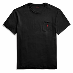 Polo Ralph Lauren Classic Fit Jersey Pocket T-Shirt RL Black henley shirts online
