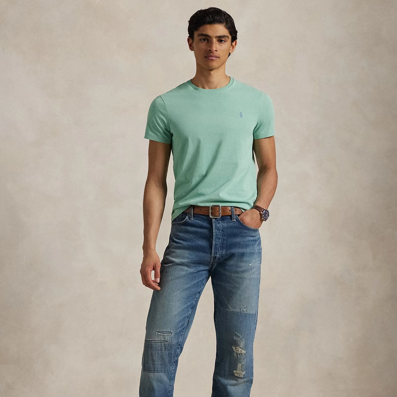 Polo Ralph Lauren Custom Slim Crewneck T-Shirt Celadon