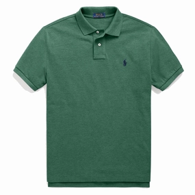 Polo Ralph Lauren Custom Slim Fit Classic Polo Verano Green Heather mens t-shirts outlet