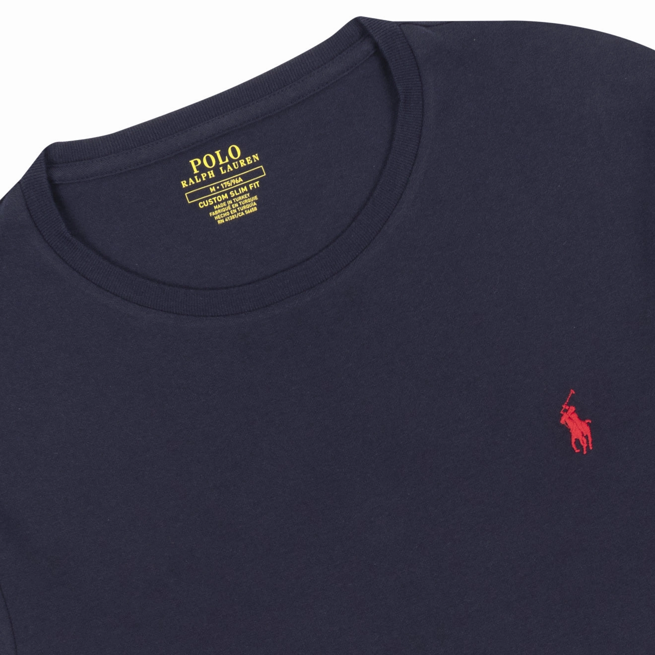 Polo Ralph Lauren Custom Slim Fit Cotton LS T-Shirt Ink Navy