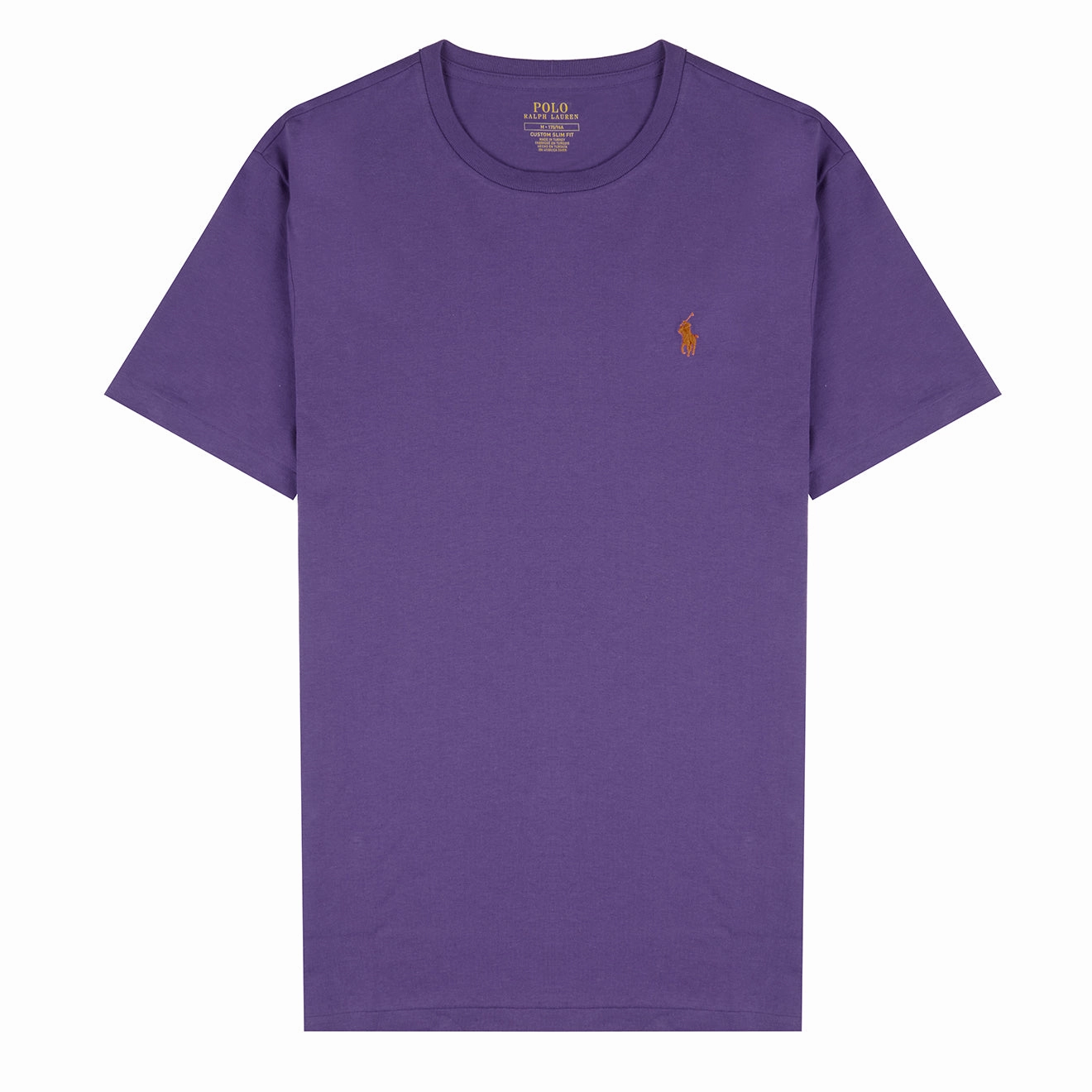 Polo Ralph Lauren Custom Slim Fit Cotton T-Shirt Tie Purple henley shirts online