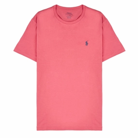 Polo Ralph Lauren Custom Slim Fit Jersey Crewneck T-Shirt Pale Red henley shirts online