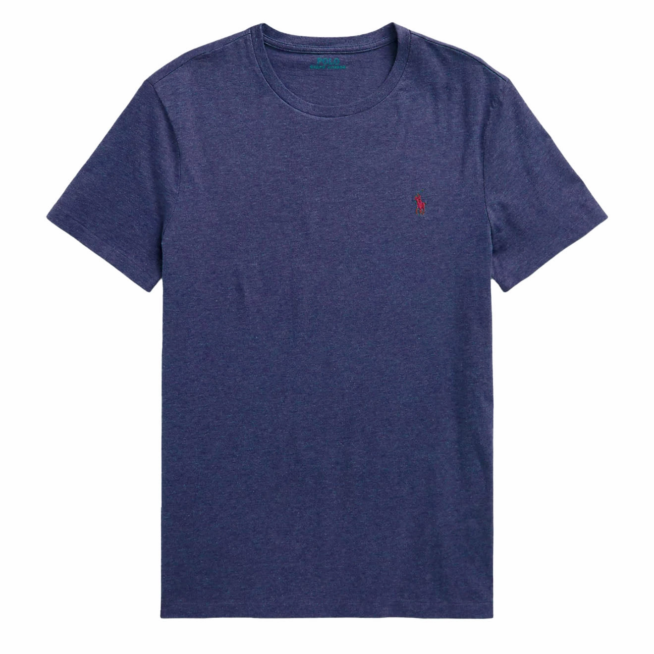 Polo Ralph Lauren Custom Slim Fit Jersey Crewneck T-Shirt Spring Navy Heather henley shirts online