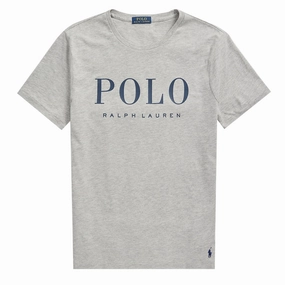 Polo Ralph Lauren Custom Slim Fit Logo Jersey T-Shirt Andover Heather / Dark Cobalt henley shirts online