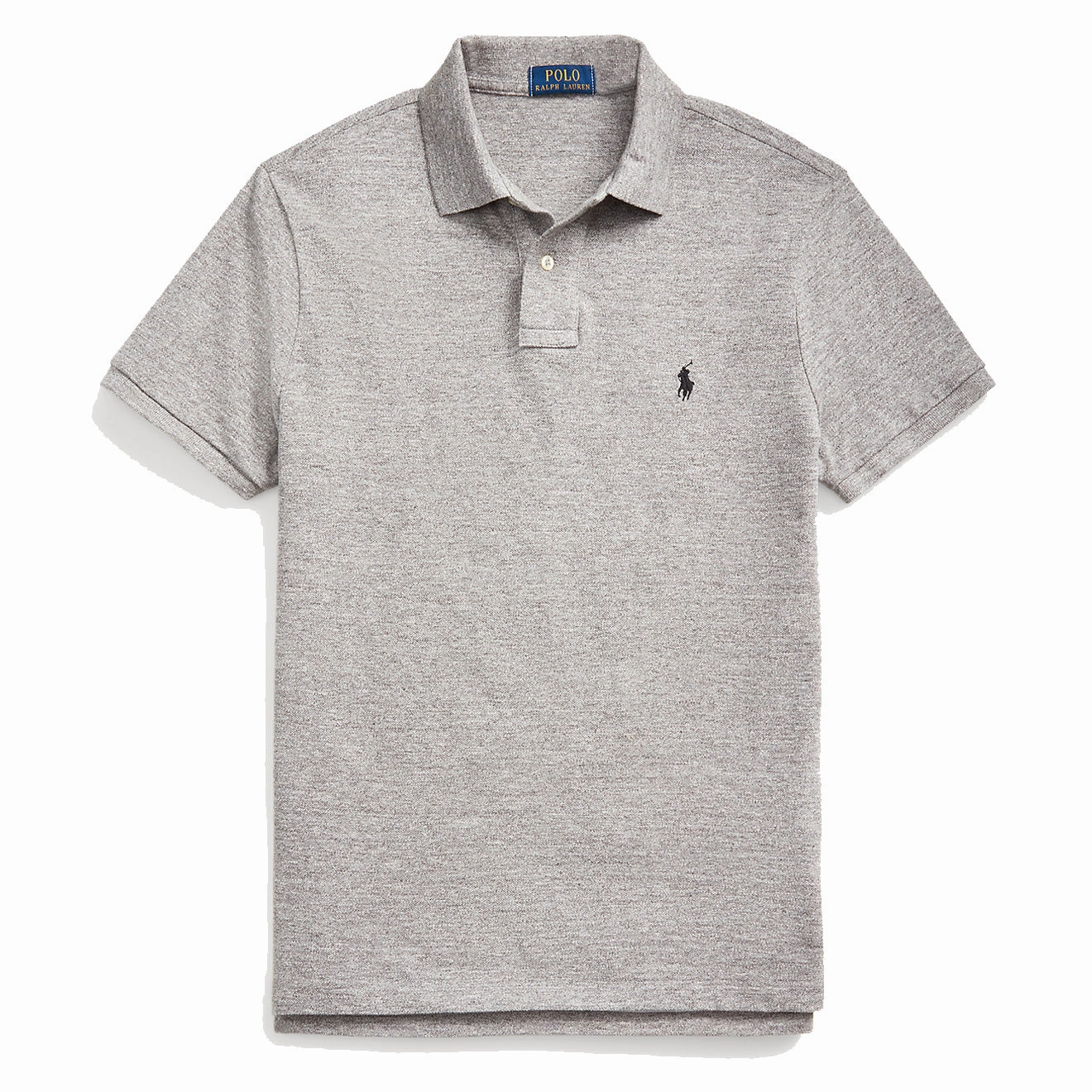 Polo Ralph Lauren Custom Slim Fit Mesh Polo Shirt Canterbury Heather mens t-shirts outlet