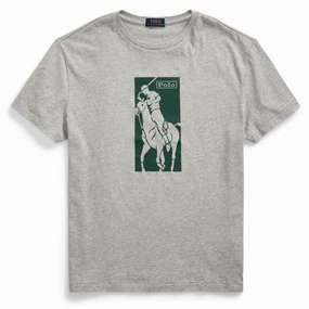 Polo Ralph Lauren Pony Print T-Shirt Andover Heather henley shirts online