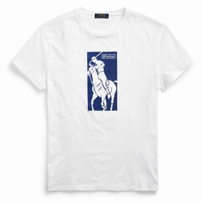 Polo Ralph Lauren Pony Print T-Shirt White henley shirts online