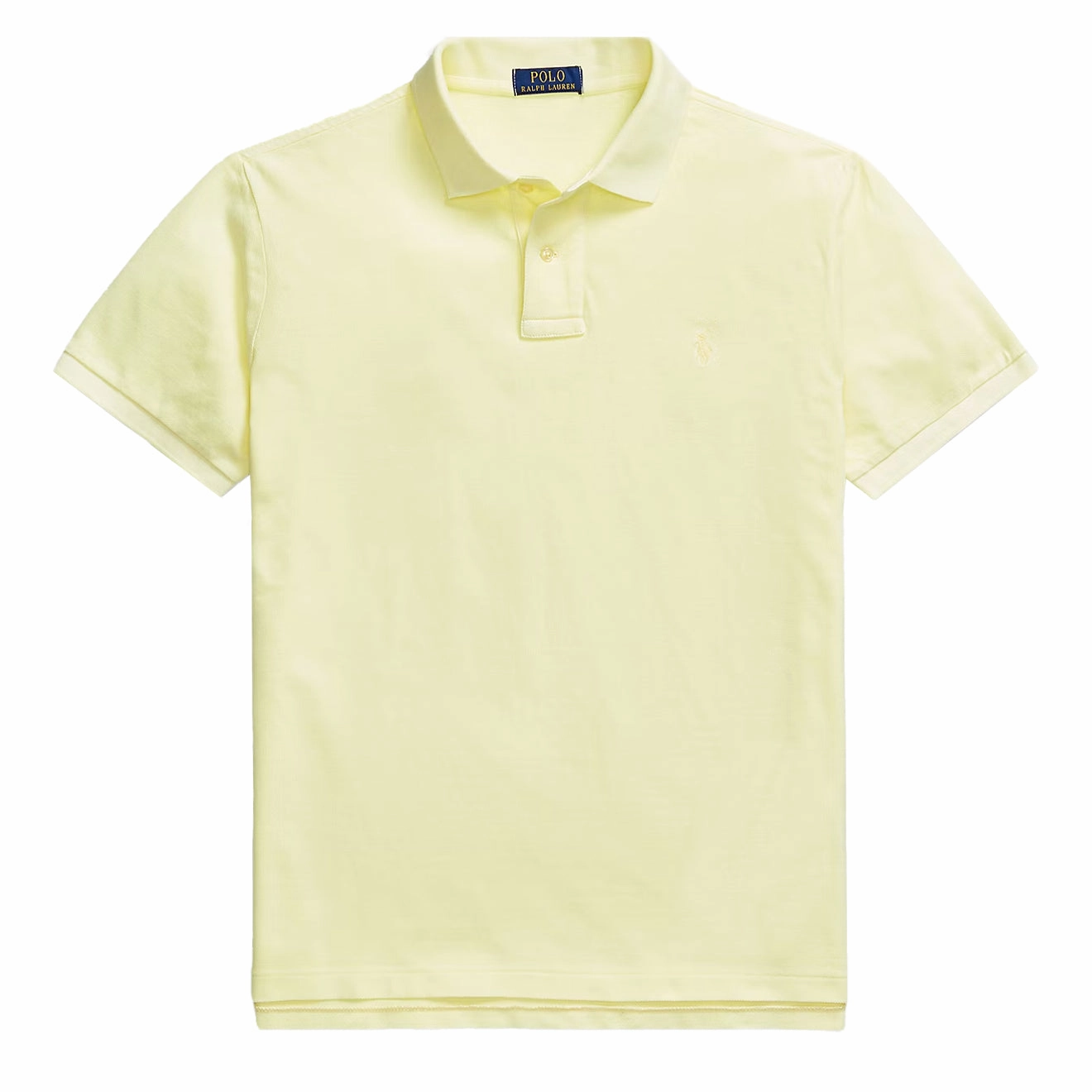 Polo Ralph Lauren Short Sleeve Polo Shirt Custom Slim Lime mens t-shirts outlet