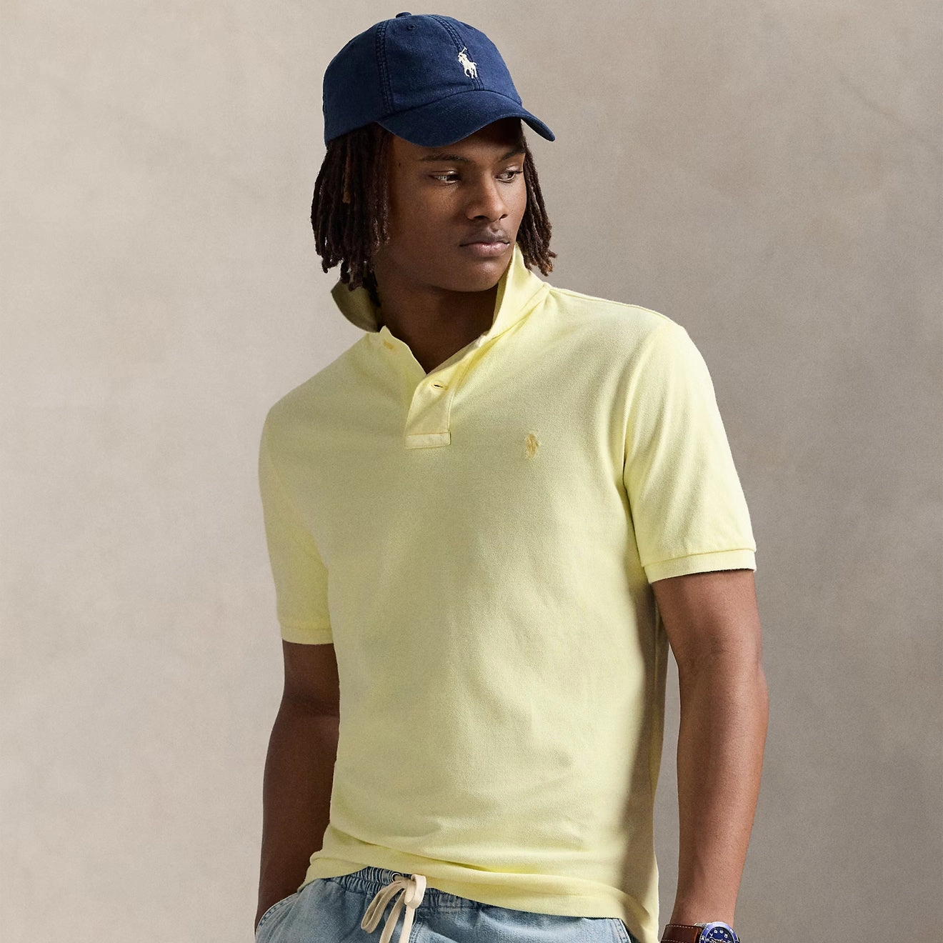 Polo Ralph Lauren Short Sleeve Polo Shirt Custom Slim Lime