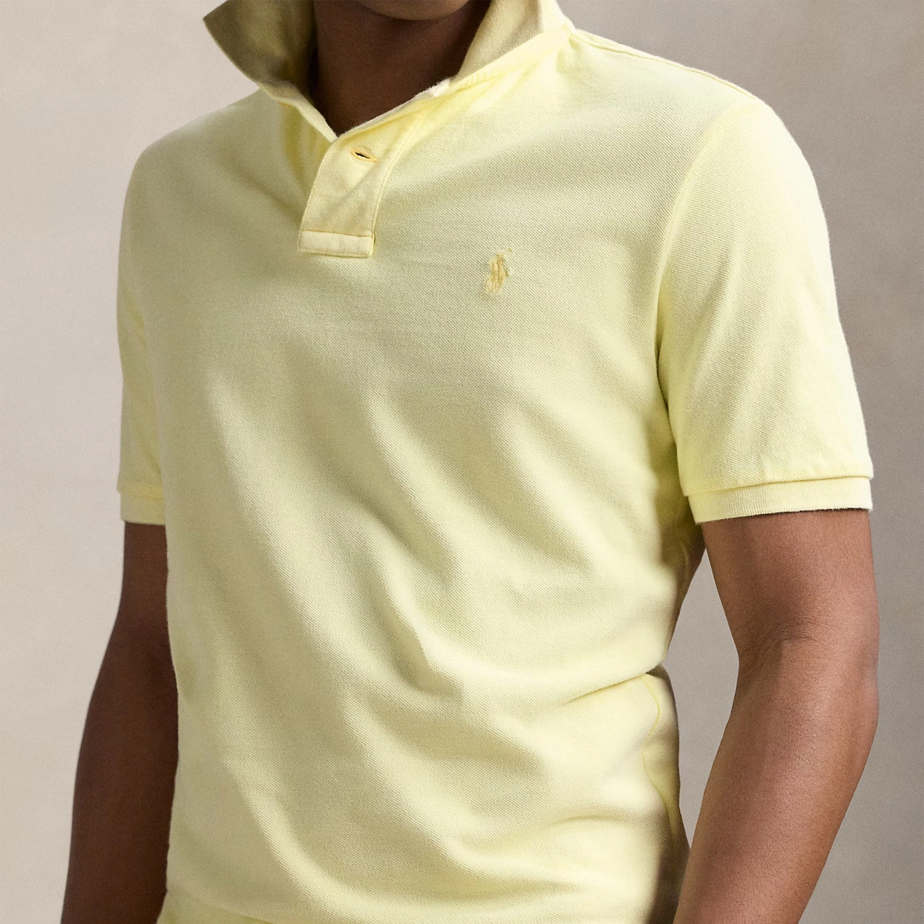 Polo Ralph Lauren Short Sleeve Polo Shirt Custom Slim Lime
