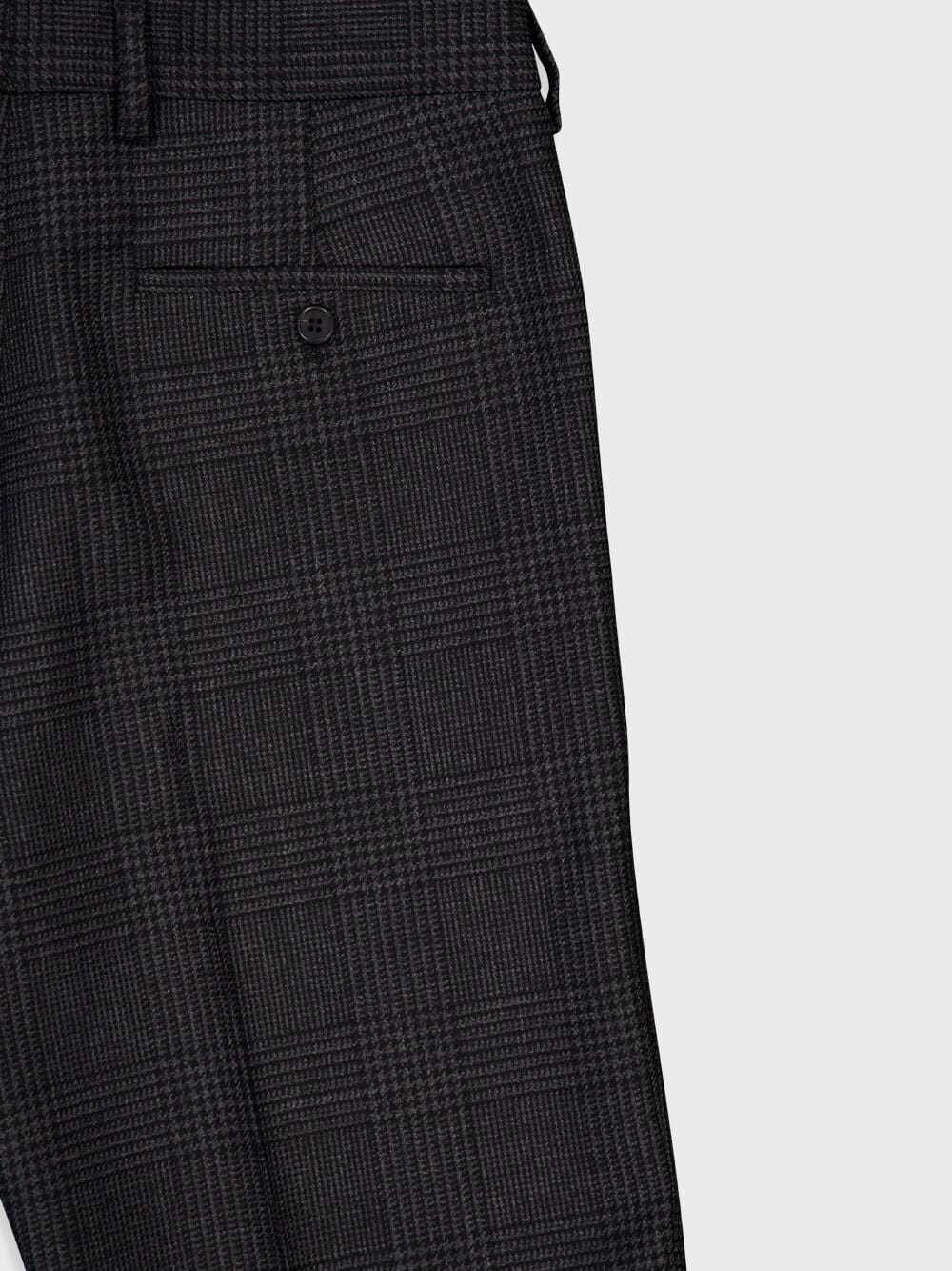 Prince of Wales Check Wool Trousers