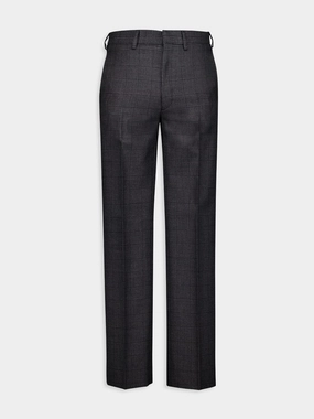 Prince of Wales Check Wool Trousers Bottoms Mens - cheap mens shorts online