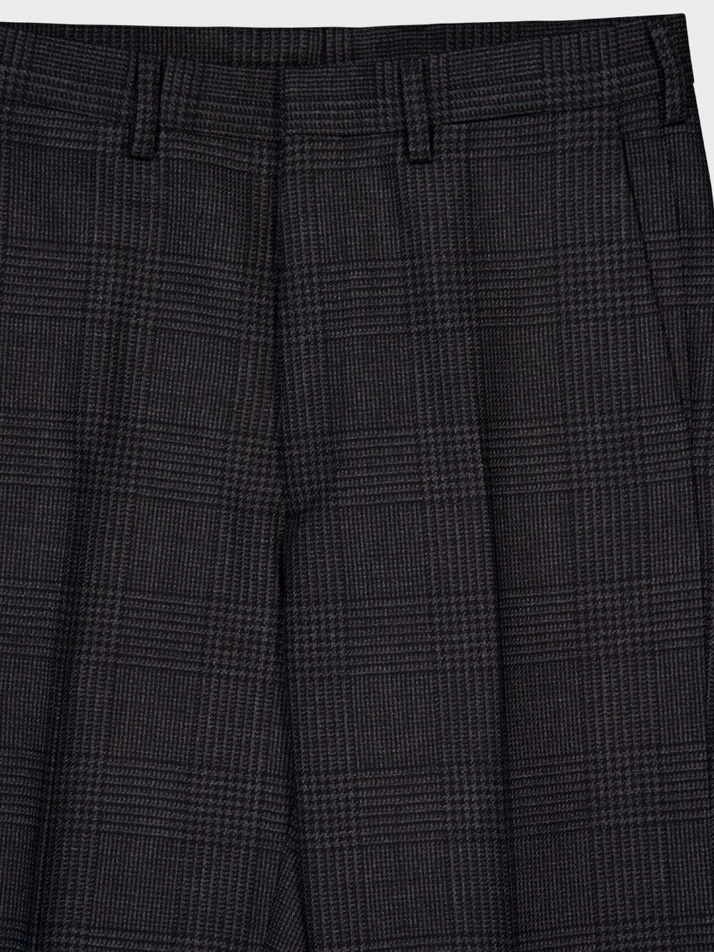 Prince of Wales Check Wool Trousers